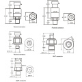 Transformateur de pression de FST800-601 pour la voiture, transducteurs de pression pour l&#39;automobile